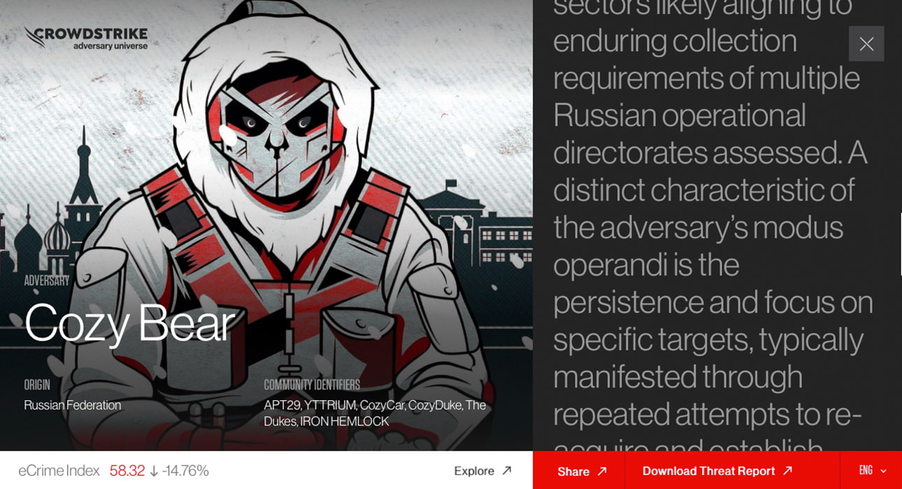 CrowdStrike Adversary Universe