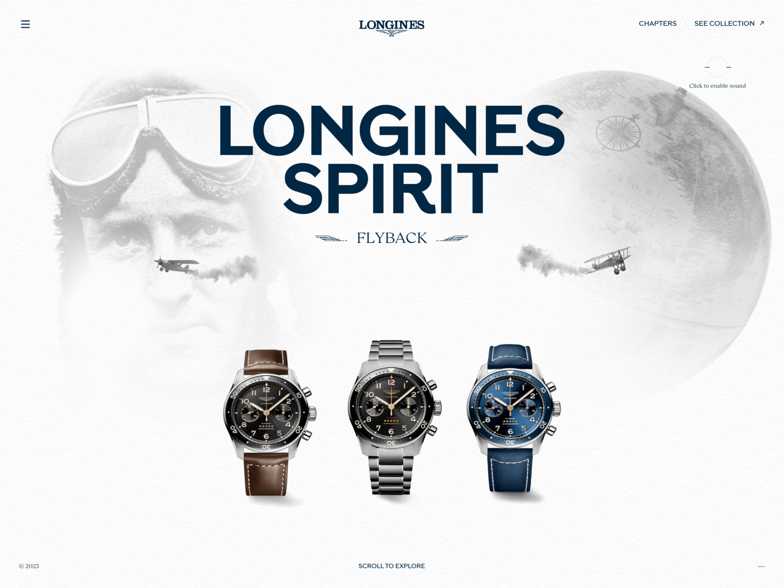 Longines Spirit Flyback Awwwards SOTD