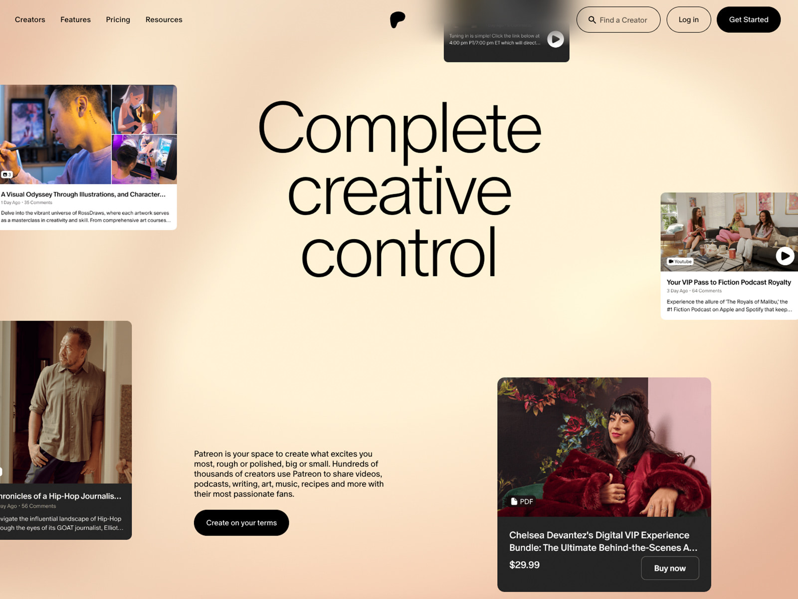 Patreon Website Redesign