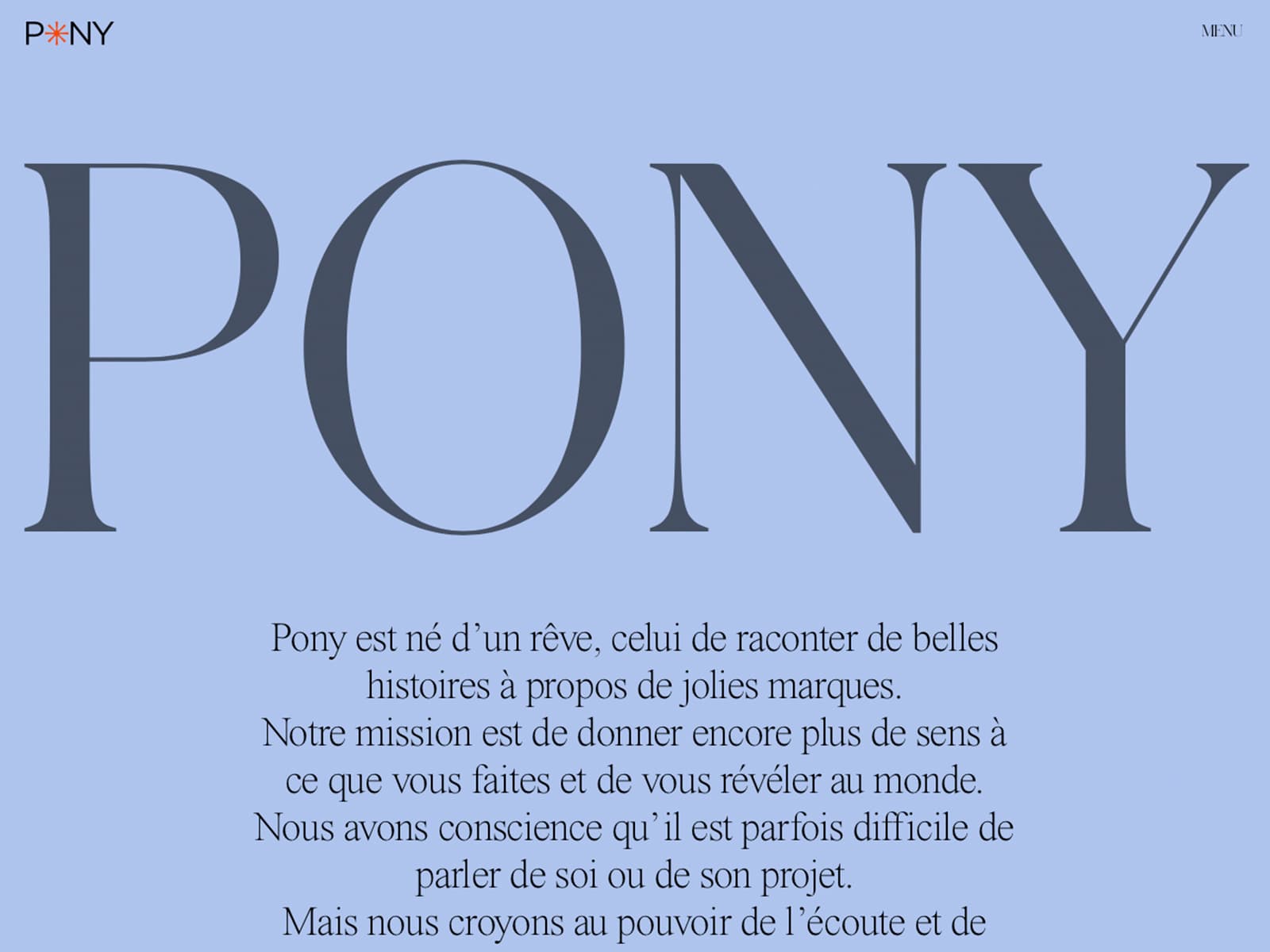 Pony agency