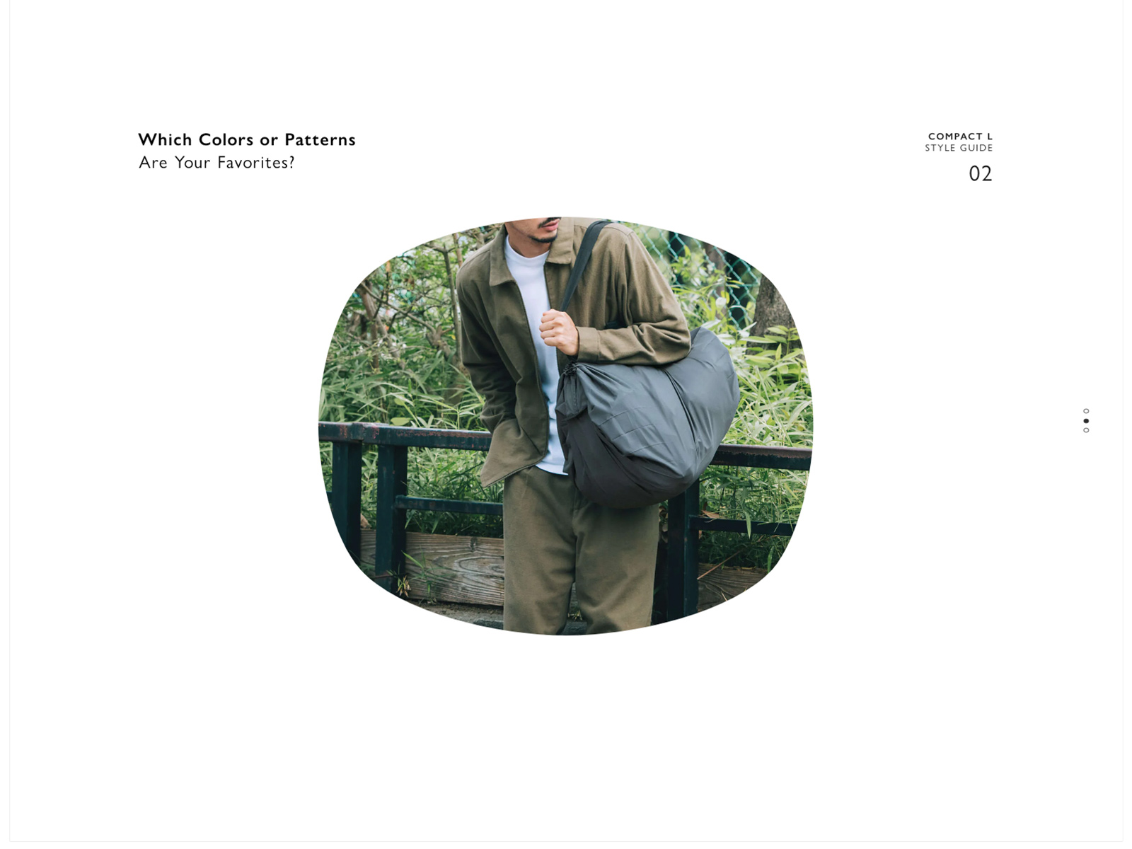 Shupatto Bags Brand Site : Designed to Fold with a Snap