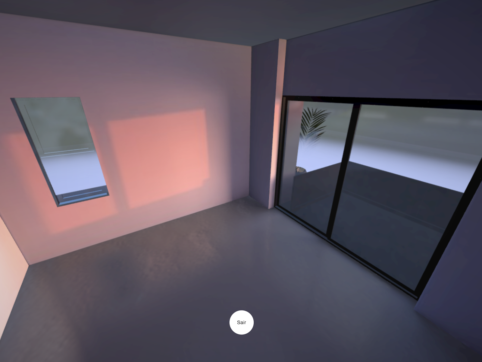 View interior with GLSL blurry reflections in threejs