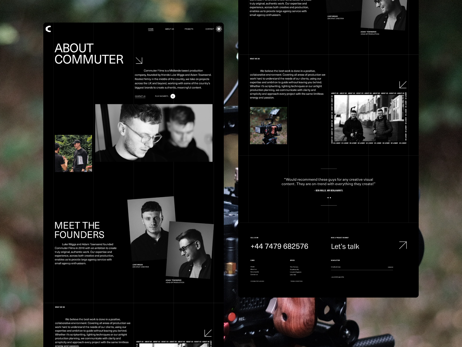 Commuter Films - Awwwards Honorable Mention