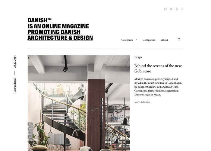 Danish™ award-winning website design screenshot 1