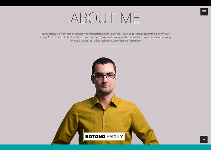 Personal Portfolio Site Awwwards Nominee