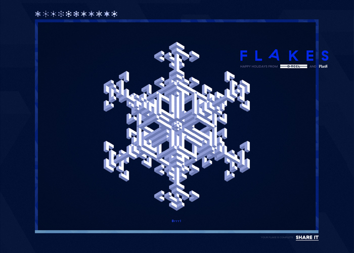 Flakes award-winning website design screenshot 1