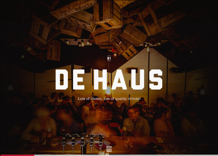 de Haus award-winning website design screenshot 1