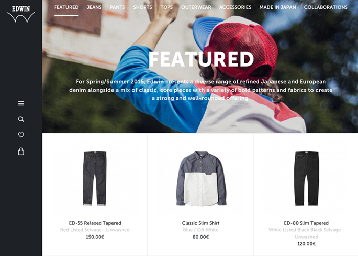 Edwin Europe - Awwwards SOTD