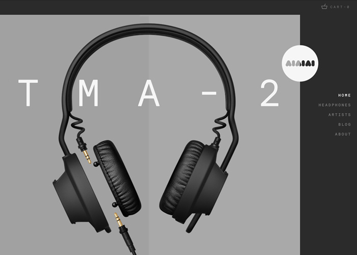 AIAIAI award-winning website design screenshot 1