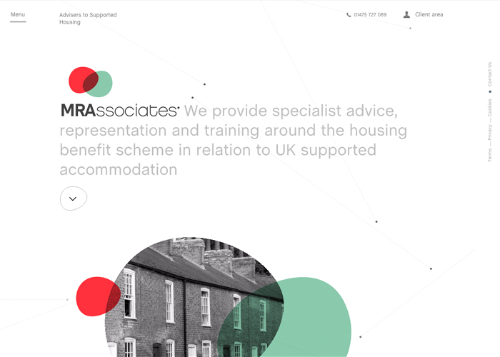 MRAssociates award-winning website design screenshot 1