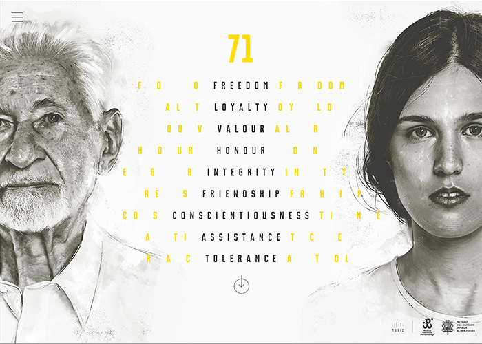 The Generations Relay award-winning website design screenshot 1