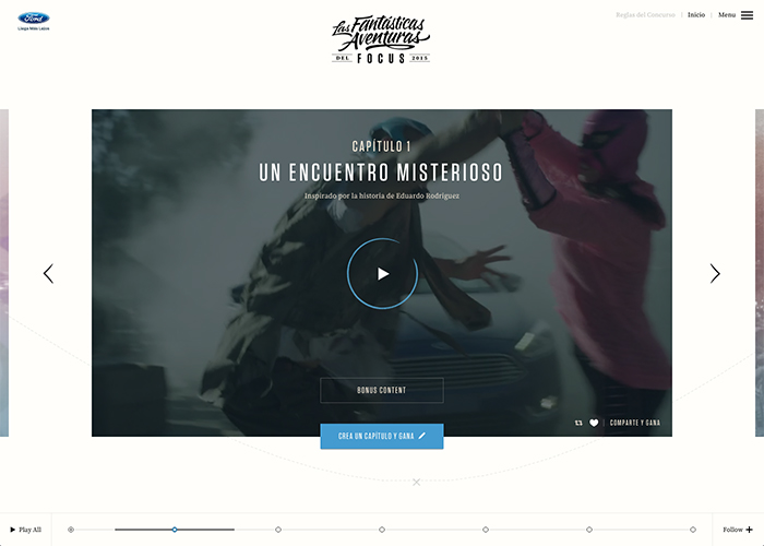 Las Fantasticas Aventuras award-winning website design screenshot 1