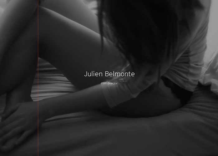 Julien Belmonte award-winning website design screenshot 1