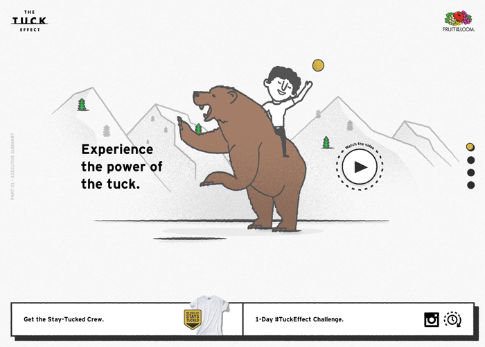 The Tuck Effect award-winning website design screenshot 1