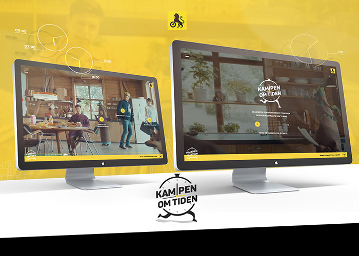 NAF - The battle for time award-winning website design screenshot 1