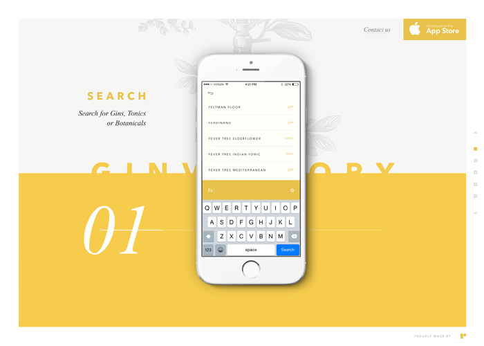 Ginventory award-winning website design screenshot 1