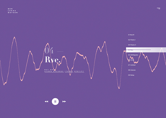 Ben Lukas Boysen award-winning website design screenshot 1