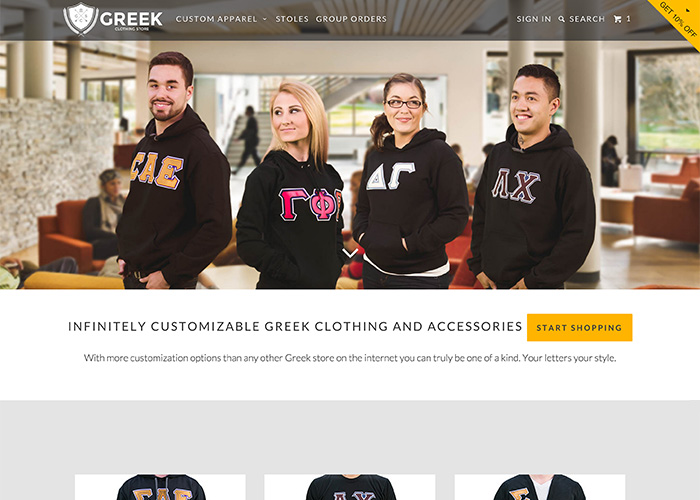 greek clothing store