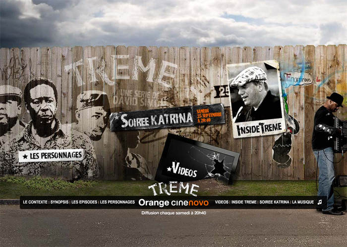 Treme award-winning website design screenshot 1