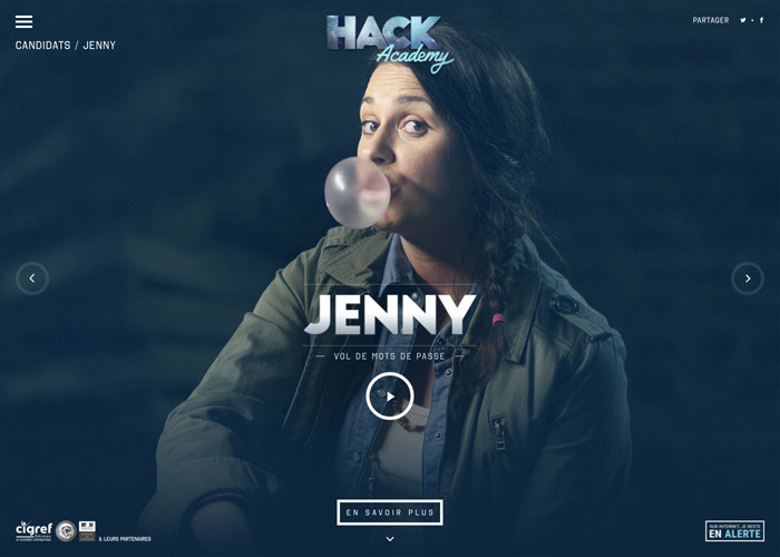 Hack Academy award-winning website design screenshot 1