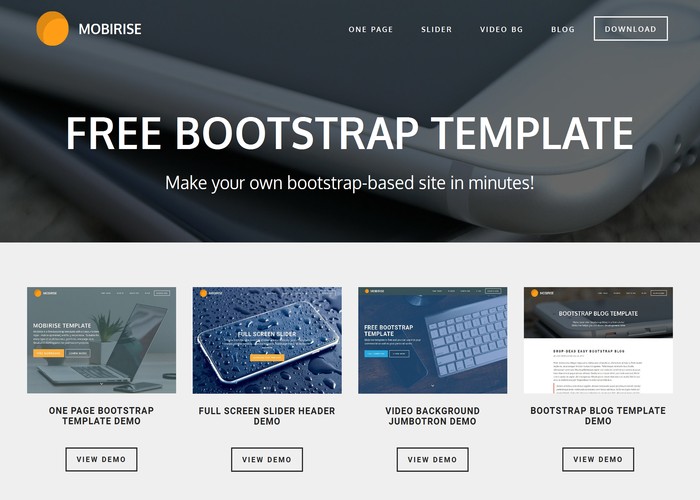 Free Bootstrap Template - Awwwards Nominee