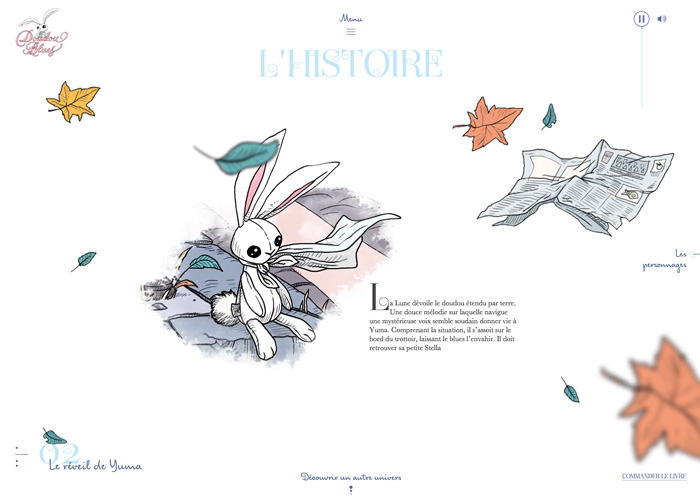 Doudou Blues award-winning website design screenshot 1