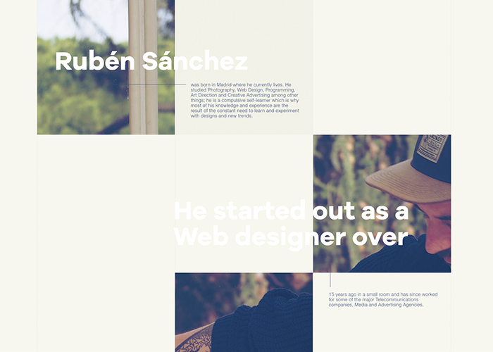 Ruben Sanchez award-winning website design screenshot 1