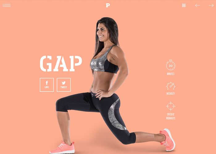 Phive Health & Fitness Clubs award-winning website design screenshot 1