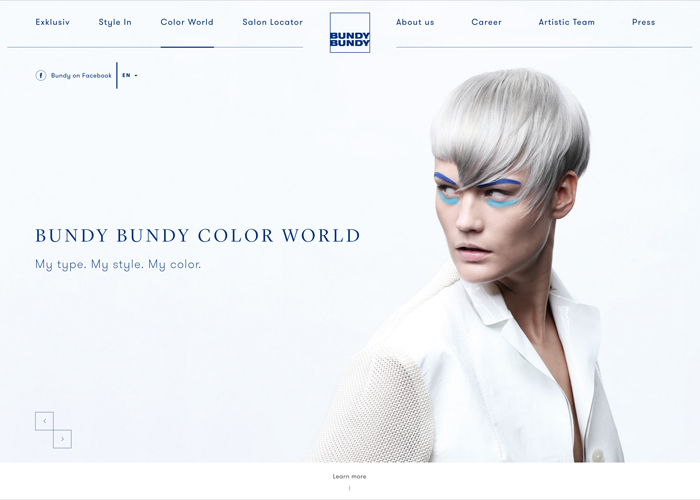 Bundy Bundy award-winning website design screenshot 1
