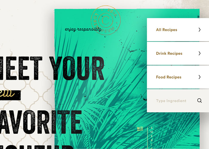 Rumchata award-winning website design screenshot 1