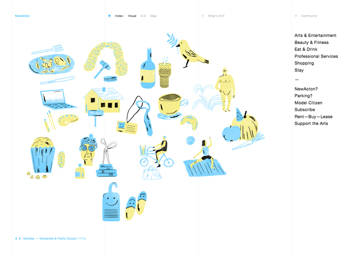 NewActon award-winning website design screenshot 1