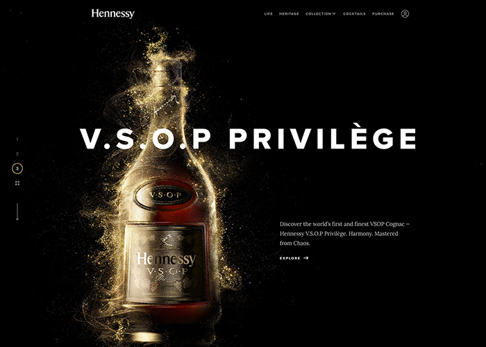 Moët Hennessy USA - Awwwards Honorable Mention