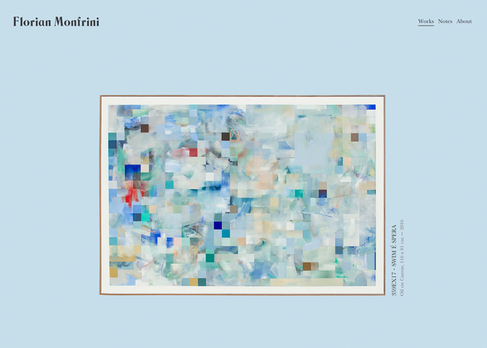 Florian Monfrini N°003 award-winning website design screenshot 1