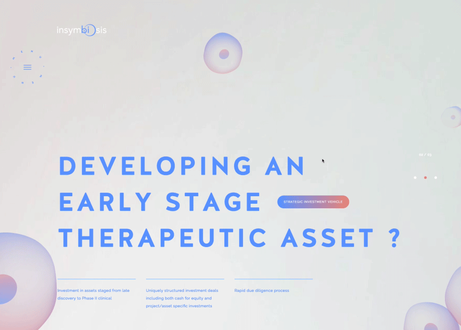InSymbiosis award-winning website design screenshot 1