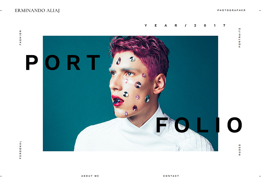 Erminando Aliaj award-winning website design screenshot 1