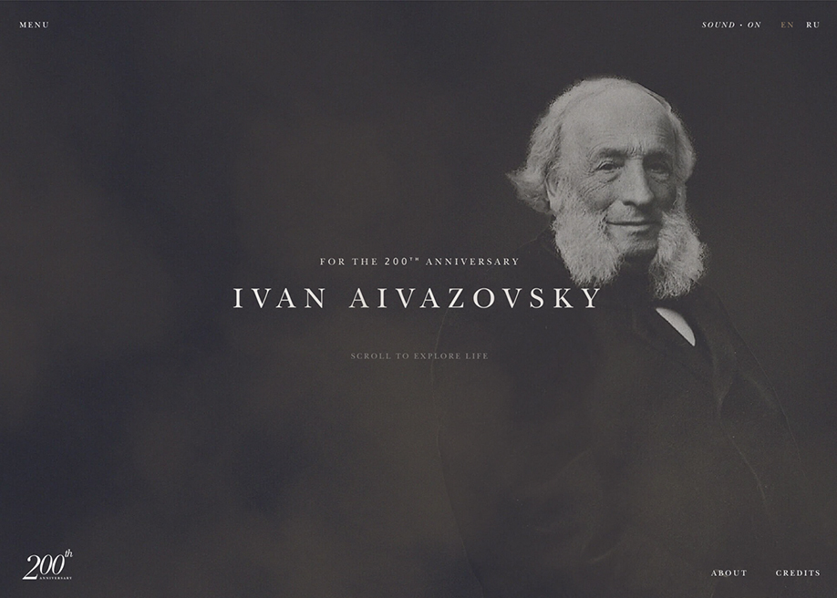 Ivan Aivazovsky - Awwwards SOTD