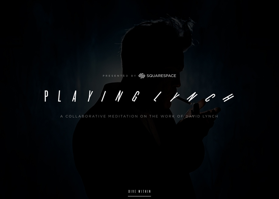 Playing Lynch award-winning website design screenshot 1