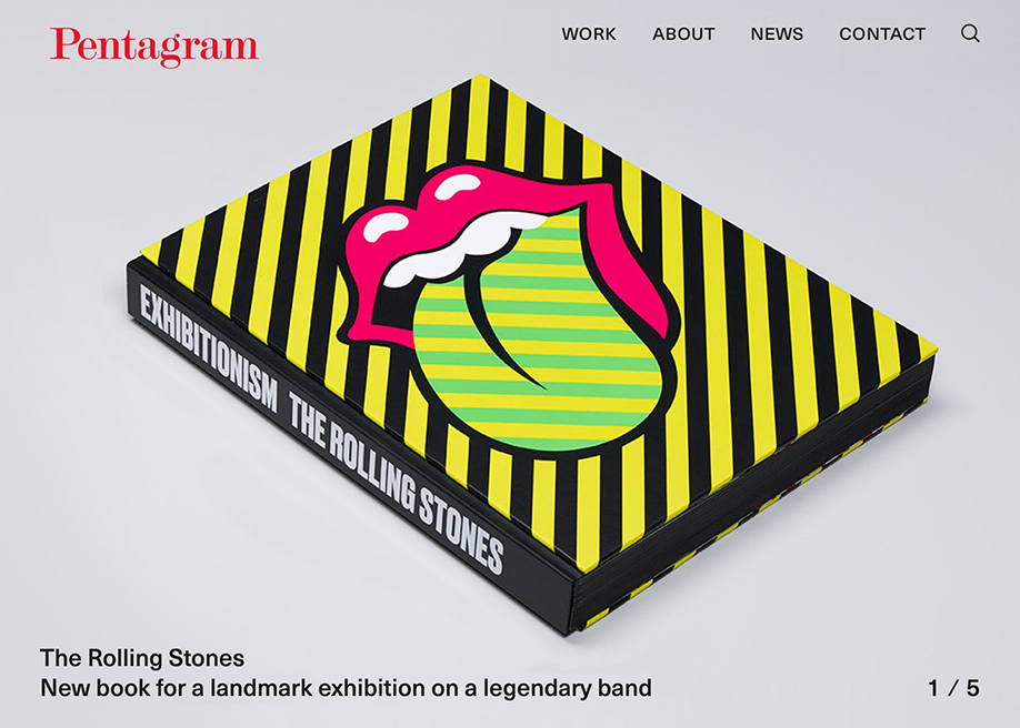 Pentagram award-winning website design screenshot 1