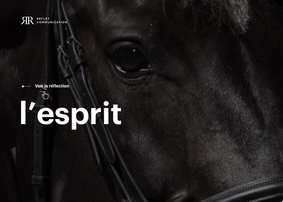 Reflet Communication — Site of the Day - Nov 2, 2017 website design
