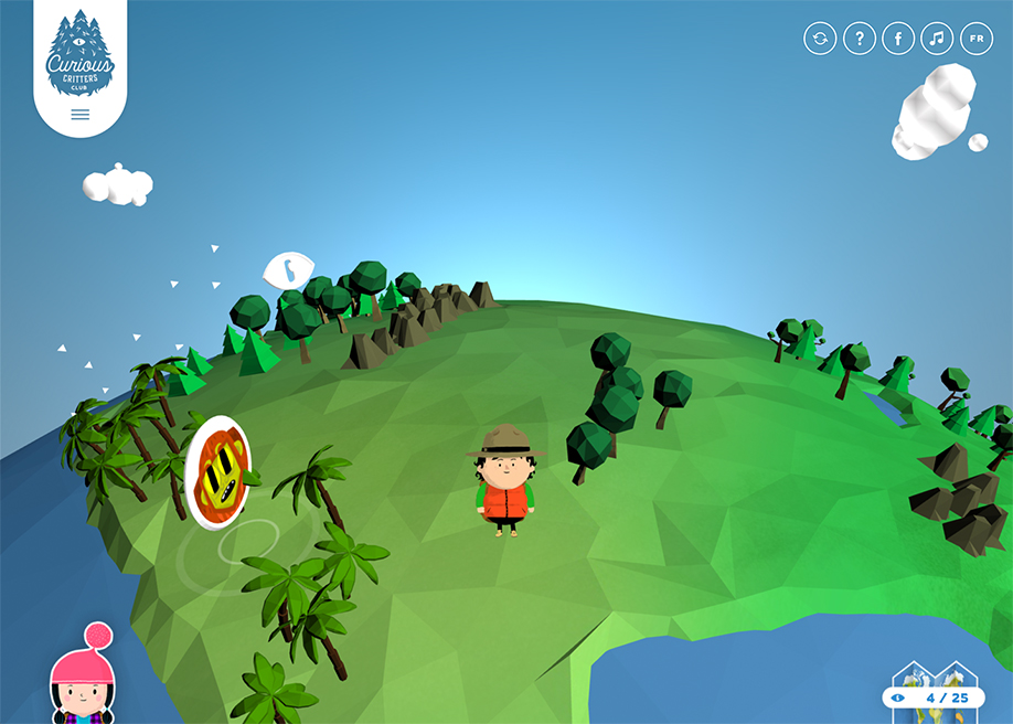 Curious Critters award-winning website design screenshot 1