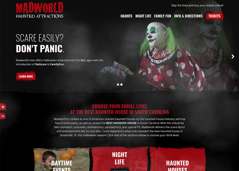 Madworld Haunted Attraction, Best Haunted House in South Carolina