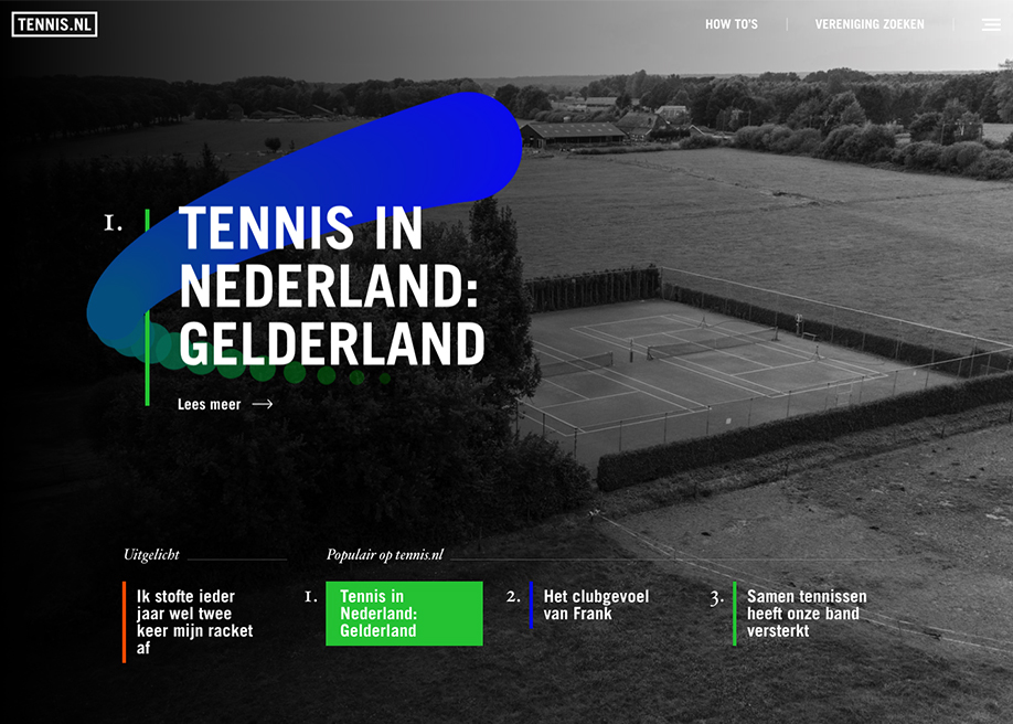 Tennis.nl - Awwwards Honorable Mention