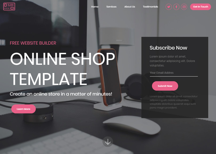 Online Shop Template Awwwards Nominee