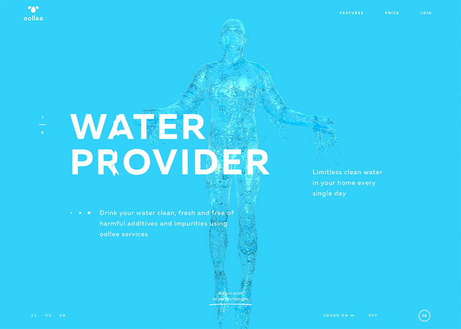 oollee award-winning website design screenshot 1