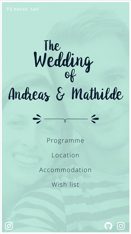 Andreas & Mathilde · Wedding