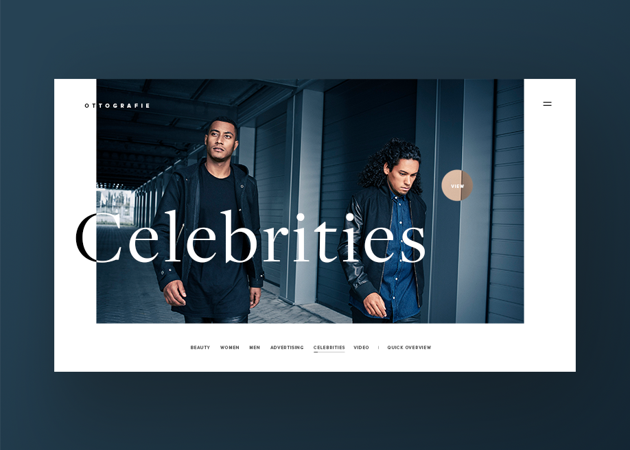 Ottografie award-winning website design screenshot 1