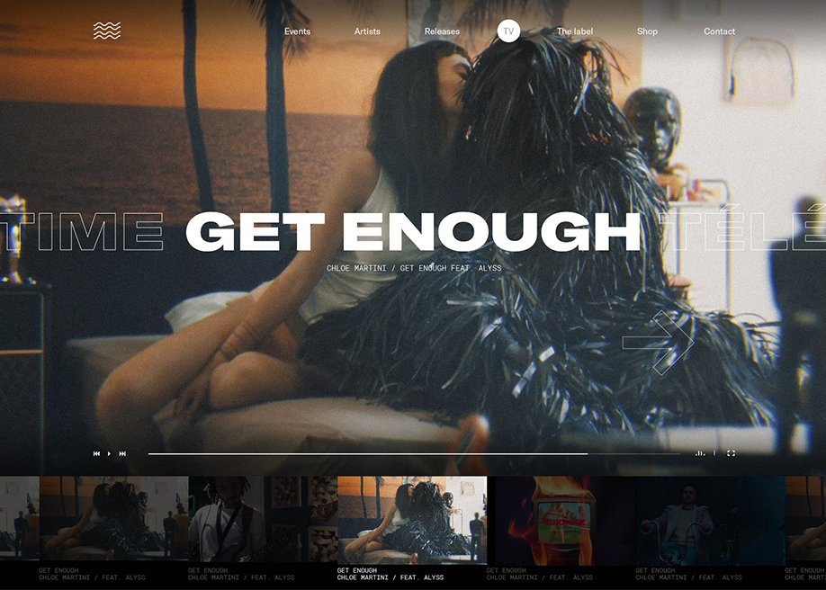 Roche Musique award-winning website design screenshot 1
