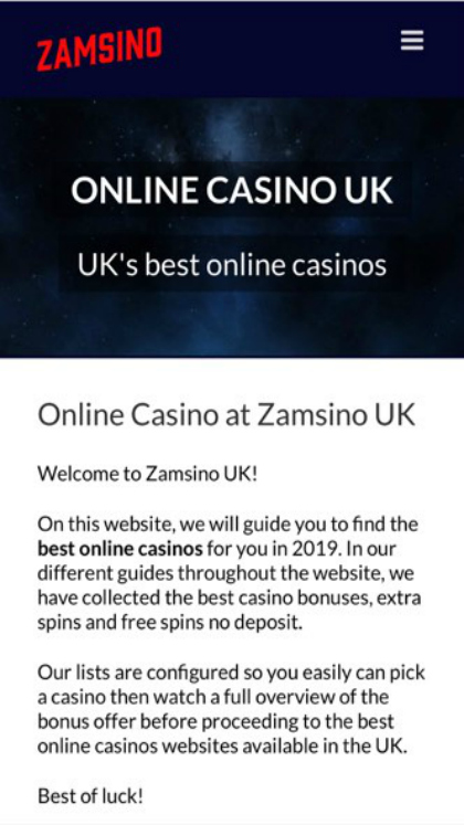 Zamsino casino free spins codes