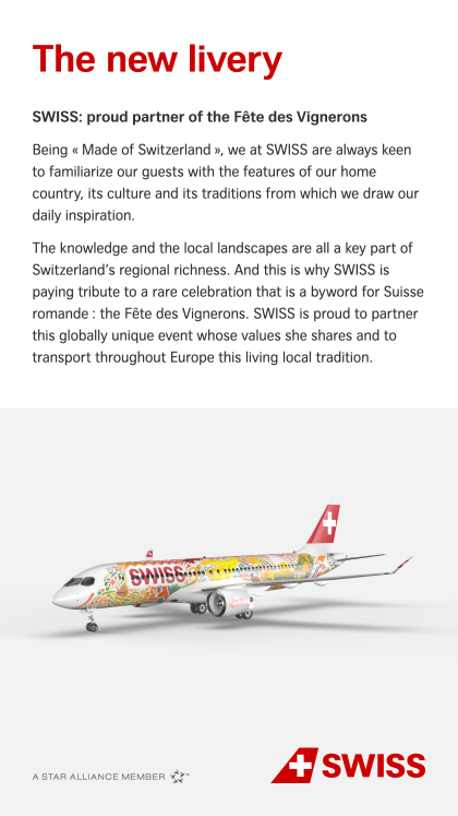 A new special SWISS livery