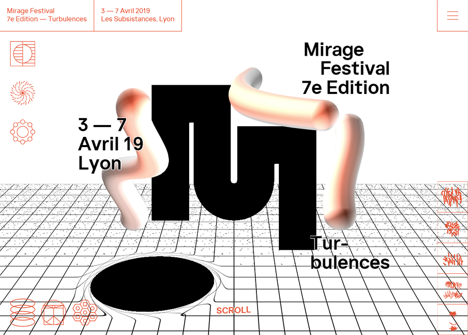 Mirage Festival - 7e Édition award-winning website design screenshot 1